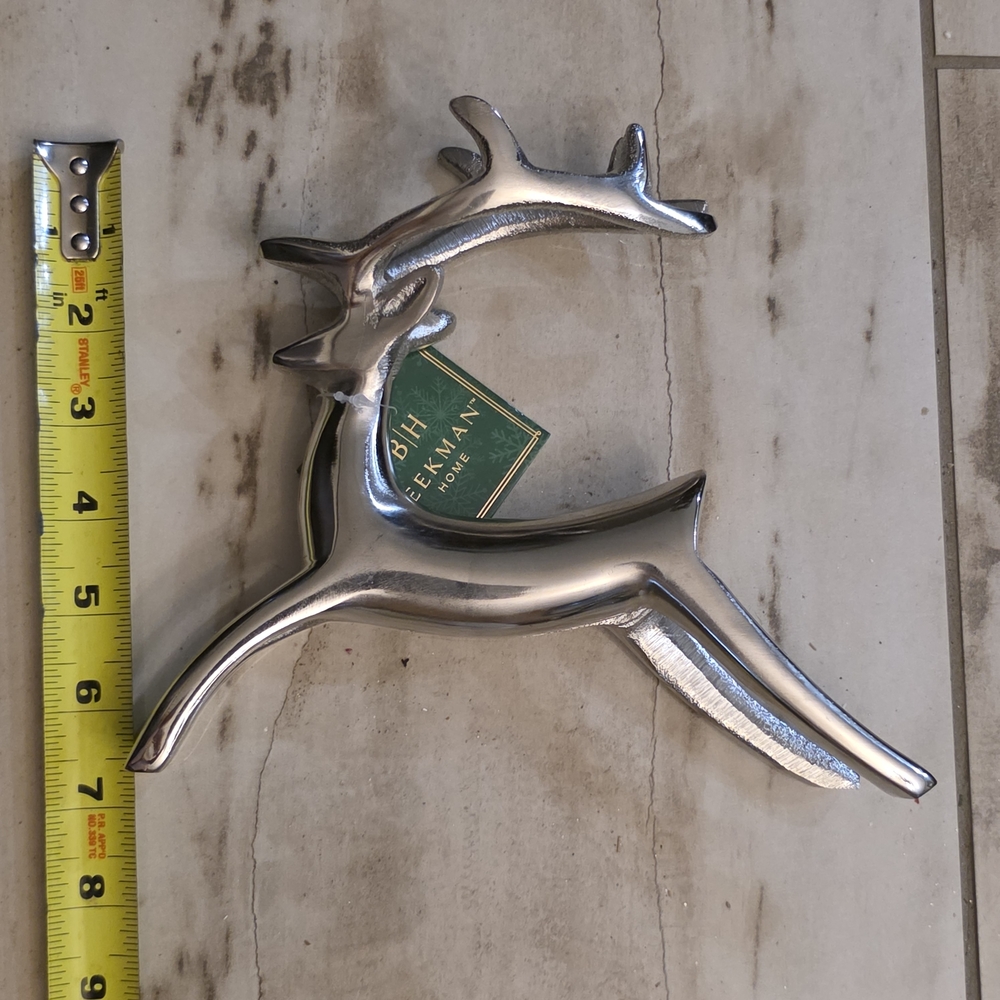 Beekman 1802 Silver Reindeer Decor - Picture 4 of 7